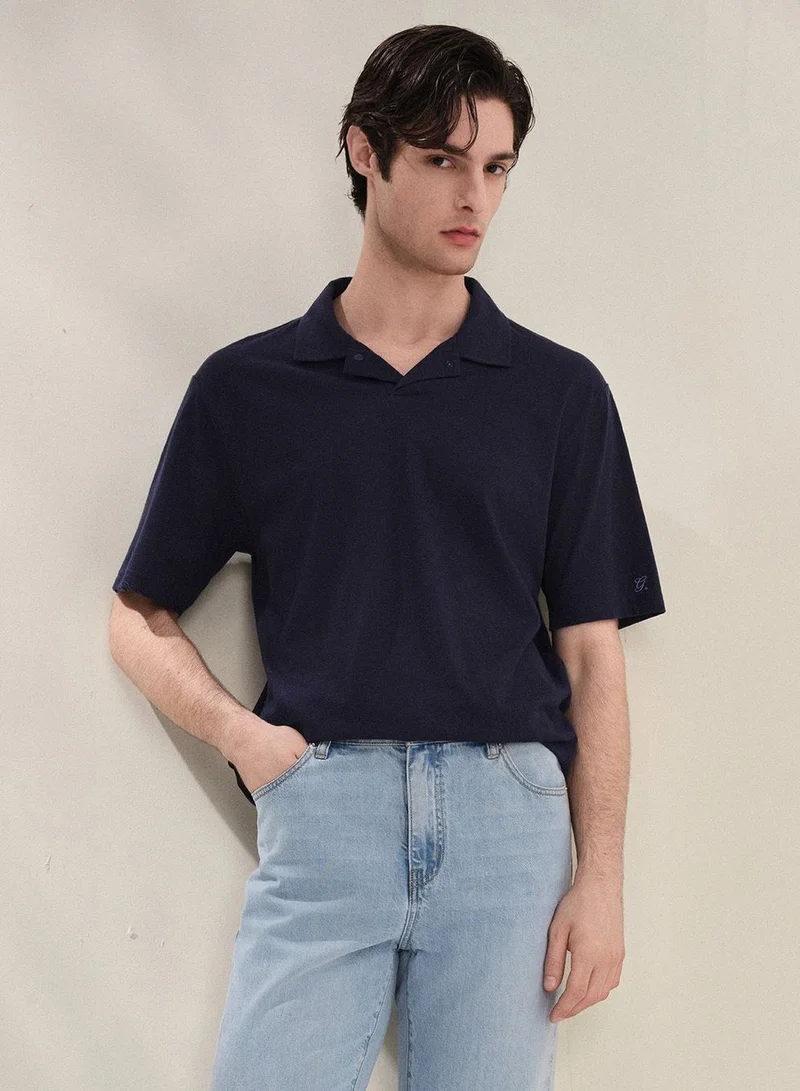 GIORDANO Men Regular Cotton Blend Polo