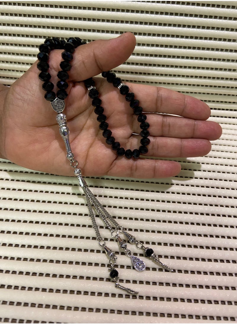 just naturals - Crystal Prayer Beads For Men 50 Beads Size 7.8mm - Image 1