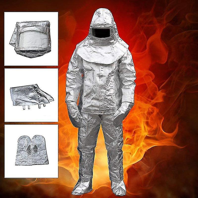 Fire Suit Aluminum Foil 1000 Degree High Temperature Clothing - Image 4