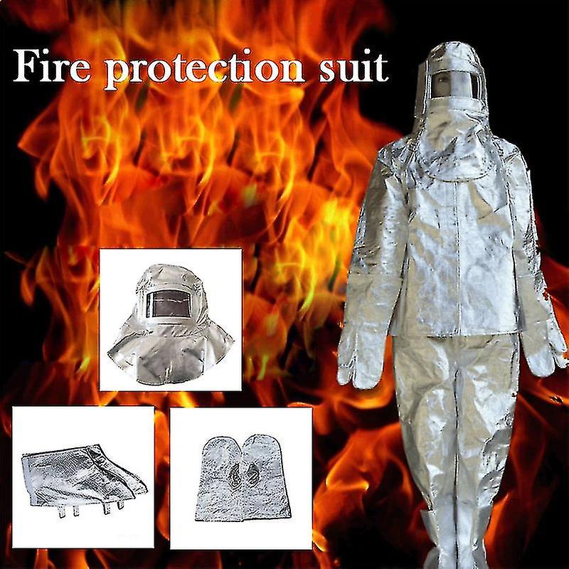 Fire Suit Aluminum Foil 1000 Degree High Temperature Clothing - Image 1