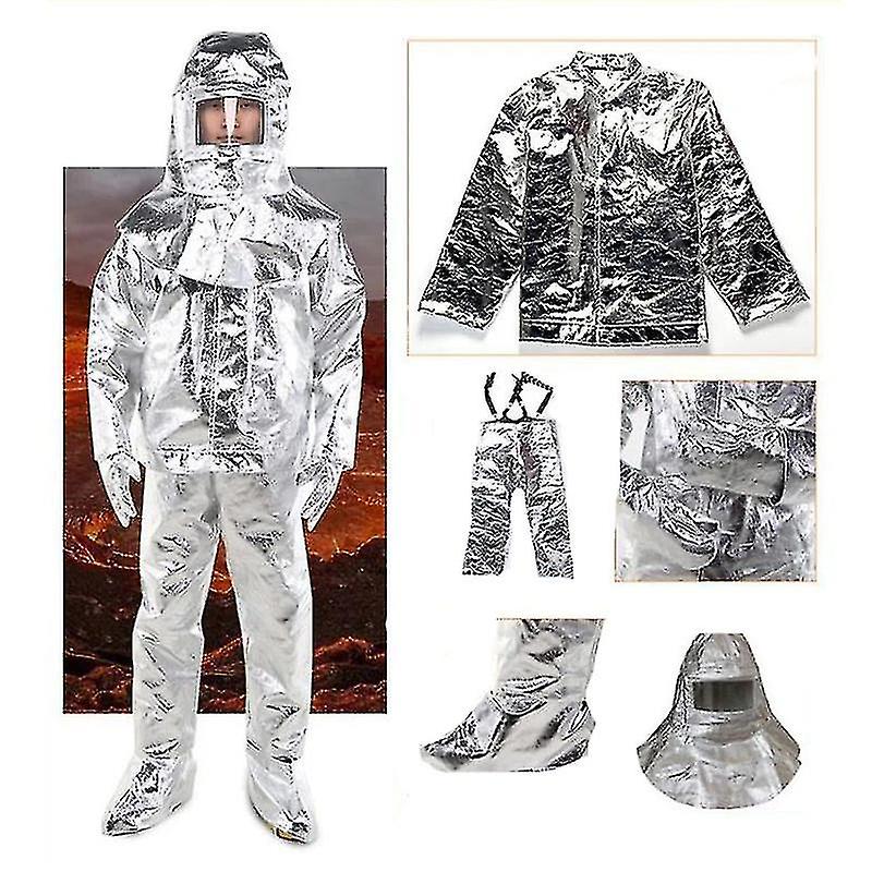Fire Suit Aluminum Foil 1000 Degree High Temperature Clothing - Image 5