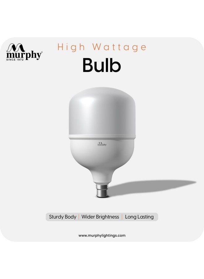 MURPHY مصباح جلوب LED بقاعدة B22 بقوة 50 واط (عبوة من 2، أبيض بارد) - Image 2