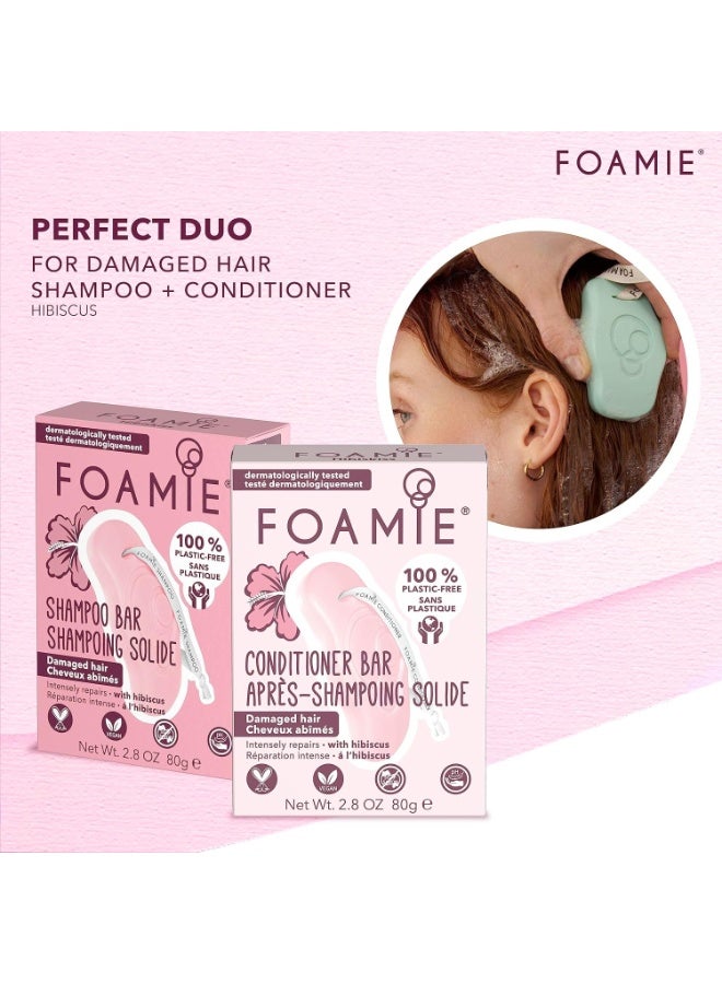 FOAMIE Hibiscus Shampoo Bar for Damaged Hair - Image 5