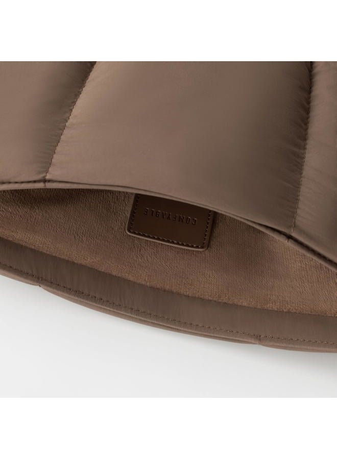 Comfyable حافظة لابتوب منتفخة 15 بوصة 16 بوصة، حقيبة حمل لابتوب مبطنة، حقيبة وسادة متوافقة مع ماك بوك إير 15 بوصة M4 2025 وماك بوك برو 16 بوصة M4 2024، بني موكا - Image 4