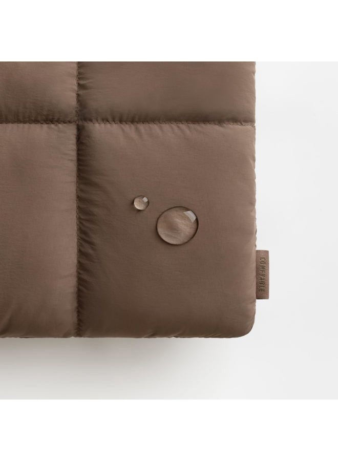 Comfyable حافظة لابتوب منتفخة 15 بوصة 16 بوصة، حقيبة حمل لابتوب مبطنة، حقيبة وسادة متوافقة مع ماك بوك إير 15 بوصة M4 2025 وماك بوك برو 16 بوصة M4 2024، بني موكا - Image 5