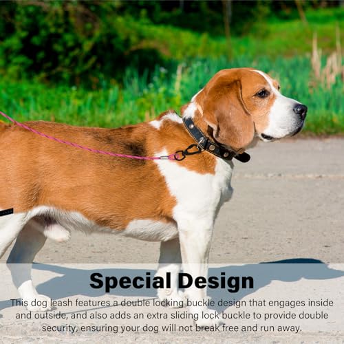 ZHOMA 4/5/6 FT Chew Proof Dog Leashes with Comfortable Handle, Steel Cable Lead for Control Large or Medium Dogs Walk and Train, Heavy Duty with Rotate Clasp and Double Buckle - Image 5