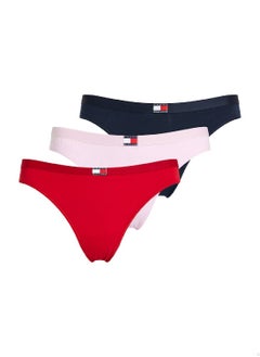 TOMMY HILFIGER Women's 3 Pack Bikini Briefs - Cotton, Multicolor  - Image 1