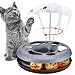 Pawzone Cat Toys Cat Toys for Indoor CatsInteractive Kitten Toys Roller Tracks with Catnip Spring Pet Toy with Exercise Balls Teaser Mouse Soft Grey - Image 3