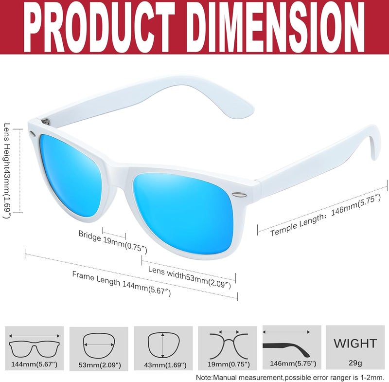 KANASTAL Polarized Sunglasses Men, Fashion Square Sun Glasses Women, Classic Shades for Womens, Driving Fishing Outdoor 100% UV400 Protection - Image 4