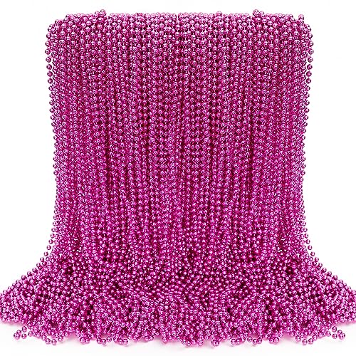 EOBOH Breast Cancer Awareness Accessories 100PCS Breast Cancer Beads Bulk Decorations Toy Necklaces Bead Bead for Party Parade Supplies Favors Stuff - Image 1