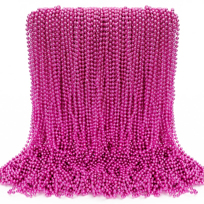 EOBOH Breast Cancer Awareness Accessories 100PCS Breast Cancer Beads Bulk Decorations Toy Necklaces Bead Bead for Party Parade Supplies Favors Stuff - Image 3