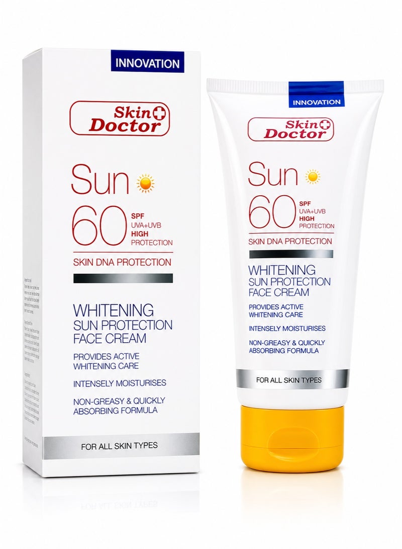 Skin Doctor Whitening Sun Protection Face Cream SPF 60, 125ml - Image 1