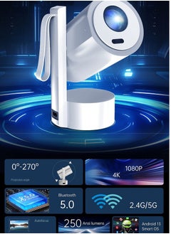 Generic HD mini projector, can be directly connected to your cell phone, easy to carry, suitable for outdoor camping, home, bedroom and other places.  - Image 3