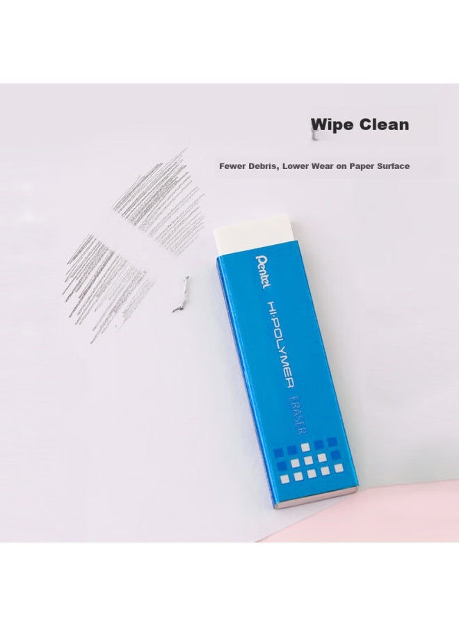 Pentel Ezee02 Exam Special Eraser Non-Pvc Highlight Detail Design Drawing Eraser Chewing Gum Shape (4-Pack) - Image 3