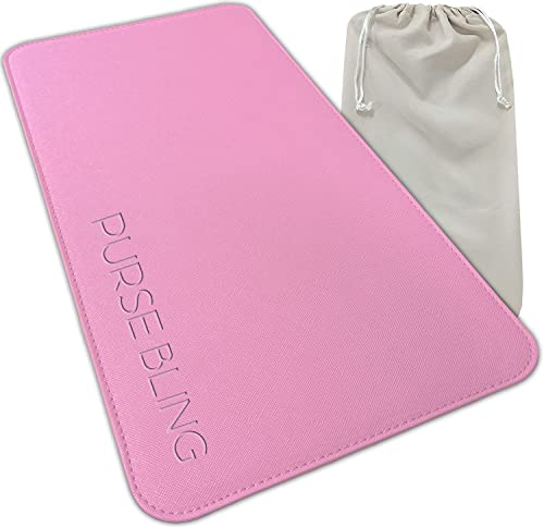 Purse Bling Neverfull GM Base Shaper, Bag Shaper for LV Never full Bags and other LV Totes, Vegan Leather (Ballerine Pink, GM) - Image 1