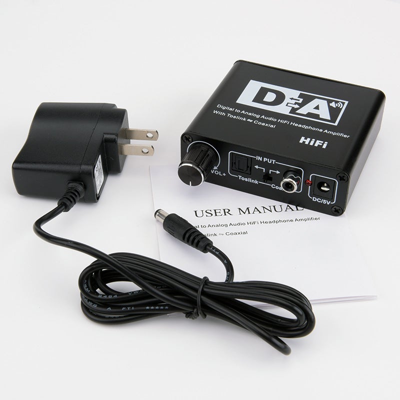 Digital To Analog Fiber Optic Converter Coaxial To 5.1 Channel Audio Decoder 3.5 Earphone Band Adjustment - Image 4
