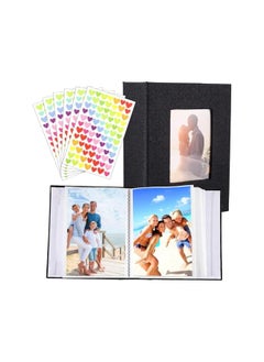 Photo Album 4X6 Photo Album Book 100 Photos Album With Window Slip In Albums 6X4 Inch Photo Slot With 6 Love Stickers For Artwork Or Postcards Storage Blank Pages Memory Book