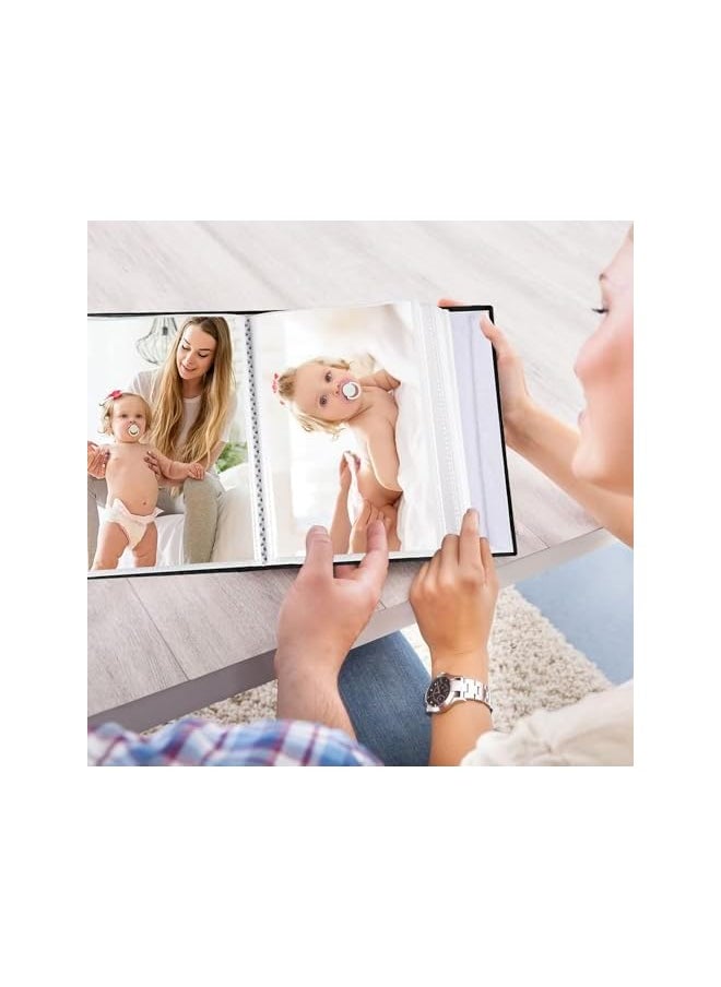 Generic - Photo Album 4X6 Photo Album Book 100 Photos Album With Window Slip In Albums 6X4 Inch Photo Slot With 6 Love Stickers For Artwork Or Postcards Storage Blank Pages Memory Book - Image 1