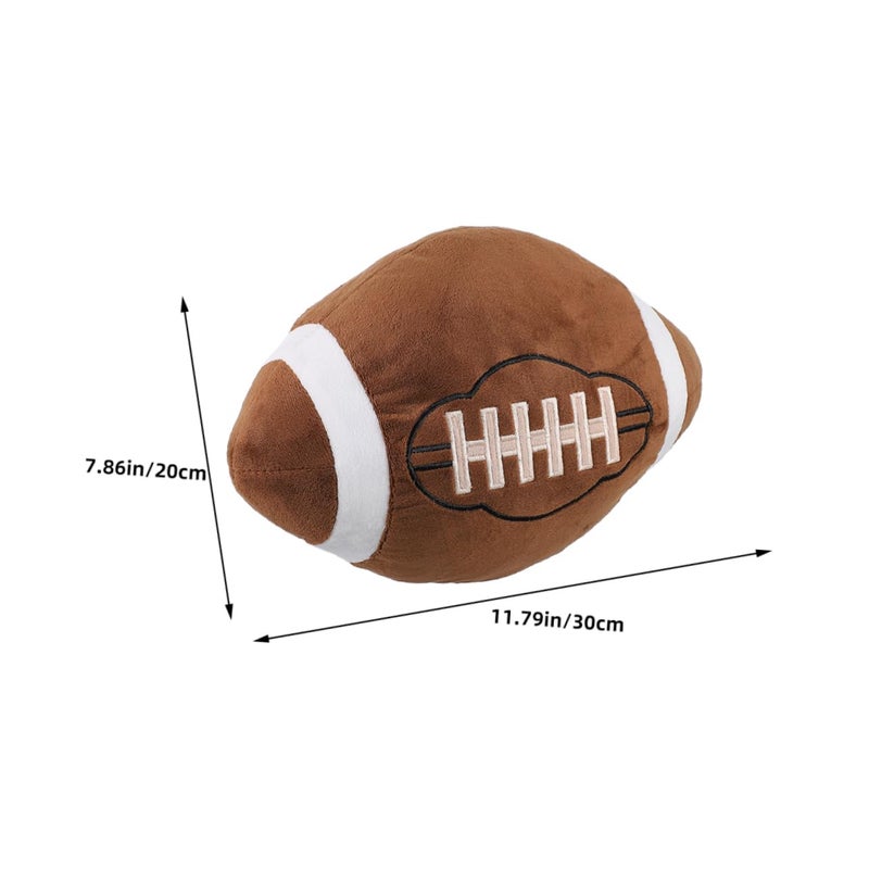 Soft Plush Rugby Pillow Football Shaped Cushion For Sports Fans Home Decor - Image 3