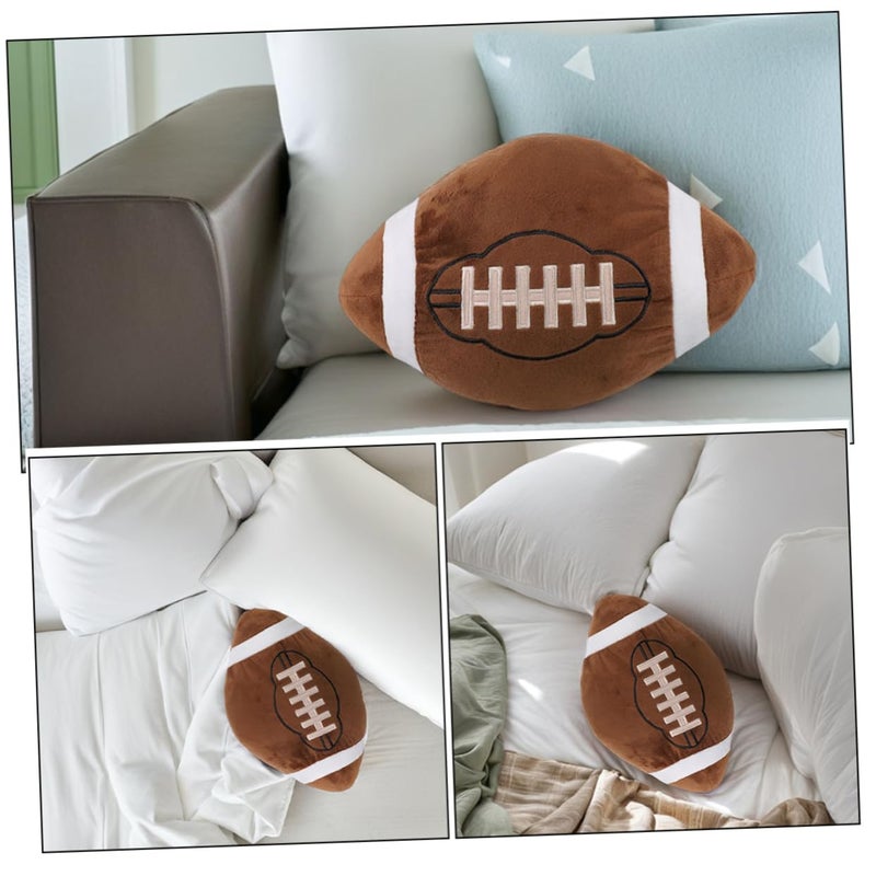 Soft Plush Rugby Pillow Football Shaped Cushion For Sports Fans Home Decor - Image 4
