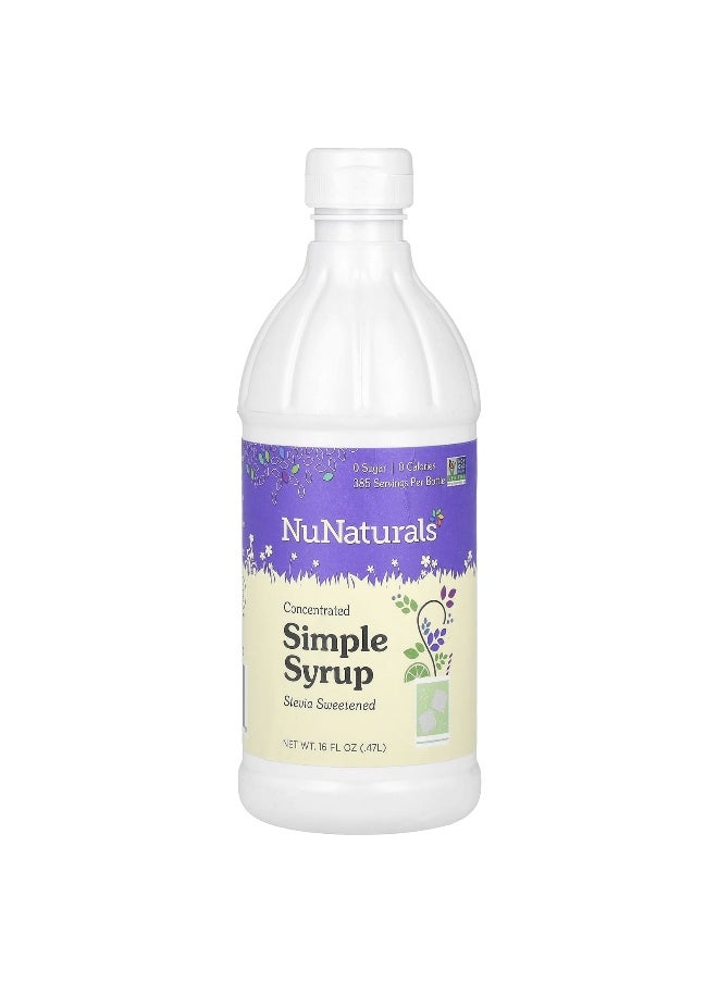 NuNaturals NuNaturals, Concentrated Simple Syrup, 16 fl oz (0.47 L)  - Image 1