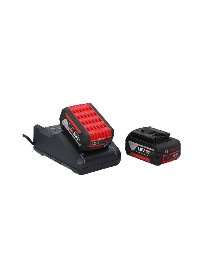 BOSCH 3-Piece 18V 2.0Ah Compact Battery Charger Set Black 10 x 20 x 27 cm JE1 600 A01 9S1 - Image 3