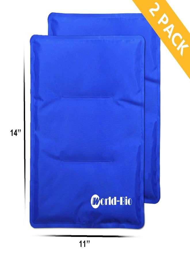 WORLD-BIO 2Packs Flexible Large Ice Pack for Injuries, Large Cold Compress - Image 3