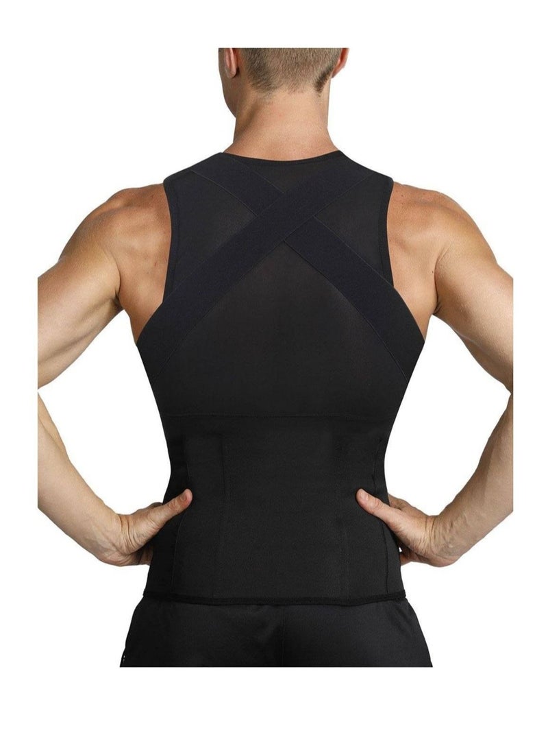 ELTRAZONE Compression Slimming Vest for Men - Body Shaper Tank Top Tummy Control Underwear - Image 4