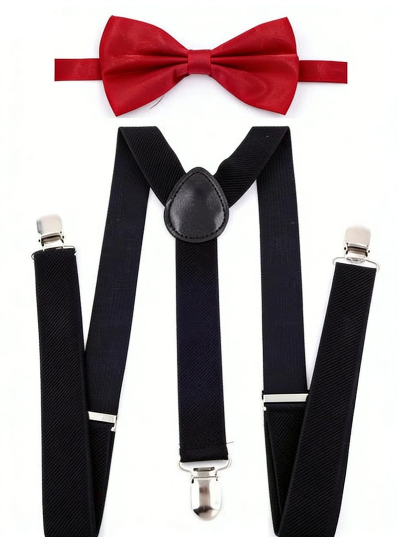 أطقم ربطات عنق وربطات عنق قابلة للتعديل للأطفال من عمر 6 أشهر إلى 13 سنة للأولاد والبنات - Image 2