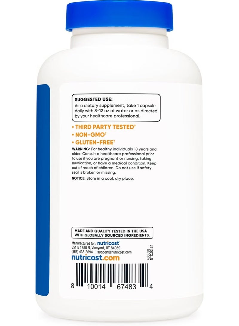 Nutricost, Vitamin C, 500 mg, 240 Capsules - Image 3