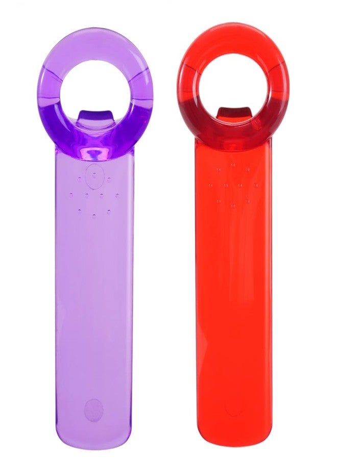 فتاحة برطمانات من قطعتين من FDKYOEK، فتاحة برطمانات بمفتاح، فتاحة أغطية برطمانات سهلة الإمساك للأيدي الضعيفة، فتاحة برطمانات بلاستيكية لكبار السن - Image 1