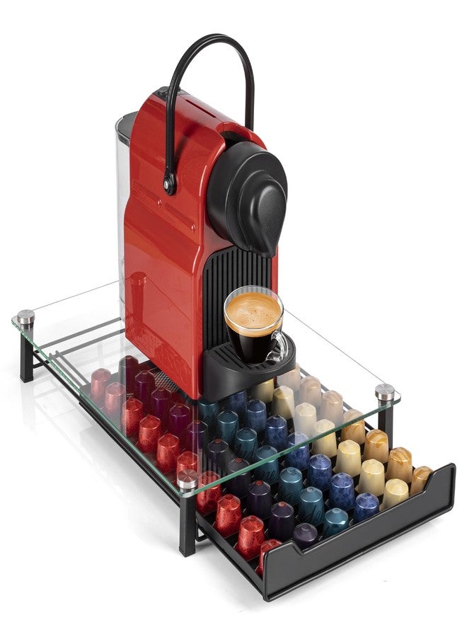 RECAPS Coffee Pod Holder Storage Small Pod Drawer Pods Holder Compatible with Nespresso Original Line Coffee Pods Kitchen Organizer Holds 60 Pods （NOT Compatible with Vertuoline） - Image 1