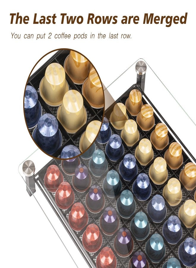 RECAPS Coffee Pod Holder Storage Small Pod Drawer Pods Holder Compatible with Nespresso Original Line Coffee Pods Kitchen Organizer Holds 60 Pods （NOT Compatible with Vertuoline） - Image 5