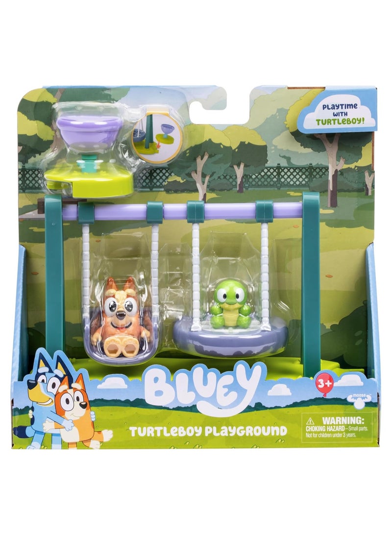 بلوي مجموعة اللعب الصغيرة بلوي S12 | مغامرة Turtle Boy Playground مع ميزات تفاعلية لعشاق Bluey المبدعين - Image 2