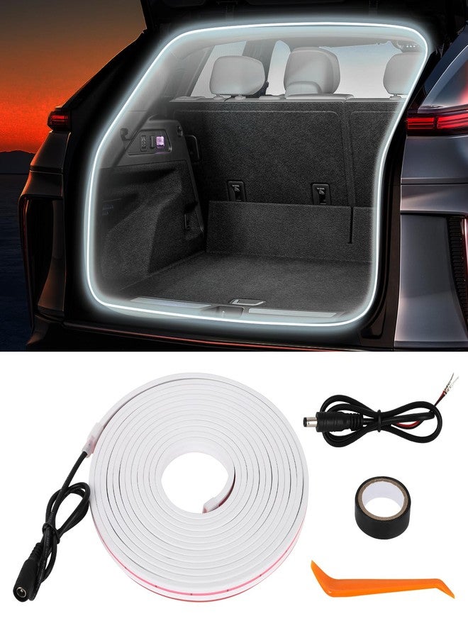 HOLDCY Car LED Strip Lights - Trunk Cargo Ambient Lighting, White 6000K, 118.11 inches Flexible Cuttable LED Light Strip, Easy Install, Waterproof, Universal Fit for Car Trunks, SUVs, and Vans - Image 1