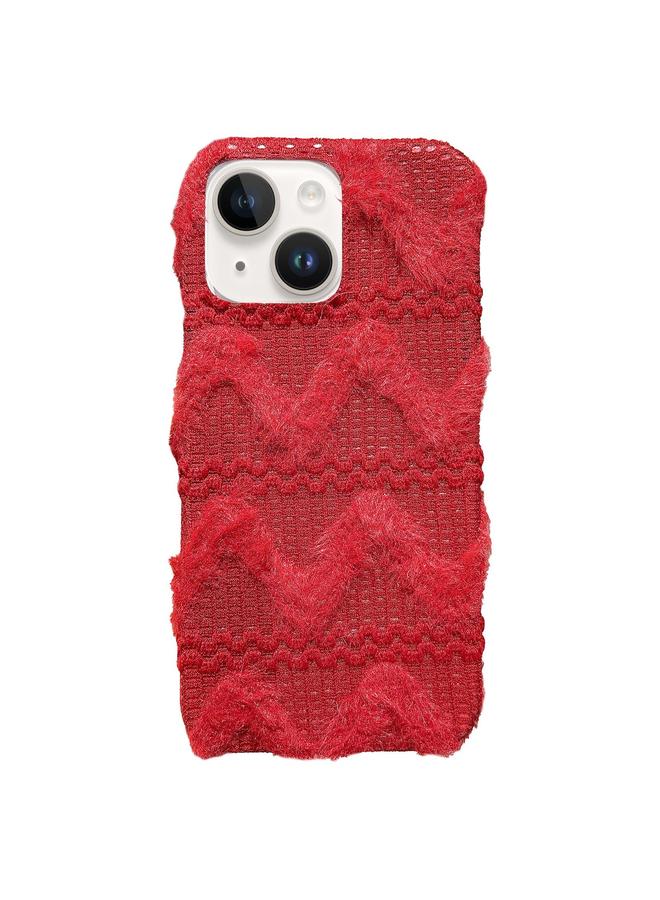 S-TOP Case For iPhone 13 M-texture Plush TPU Phone Case - Image 1