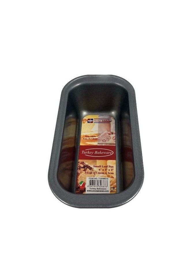 Homemaker Non-stick Small Loaf Bread Pan, 15cm x 7.6cm x 5cm , Black  - Image 3