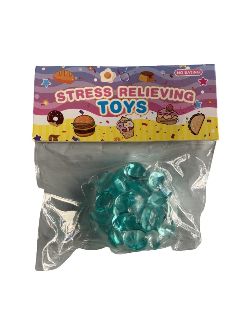 Stress relieving squishy toy pinch squishy with massage beads great for kids return gifts party favors birthday random 1 pc