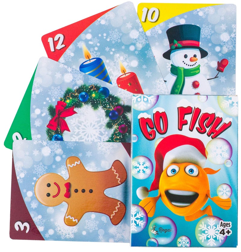 Regal Games Card Games for Kids - Go Fish, Crazy 8's, Old Maid, Slap Jack, Monster Memory Match, Snowball Fight - Holiday-Themed, Simple & Fun Classic Family Table Games - Games May Vary (6 Set) - Image 3