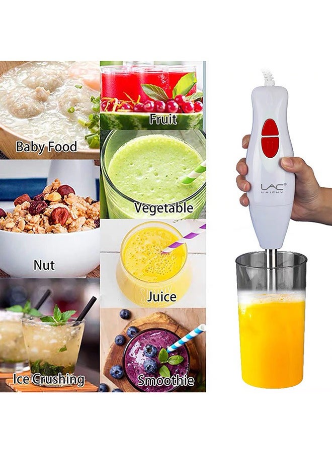 LAC - Hand Blender Mixer 800W 2 Speed Control Stainless Steel Rod & Blade Overheat Protection Efficient & Durable Handheld Blender for Smoothies, Soups, Sauces - Image 1