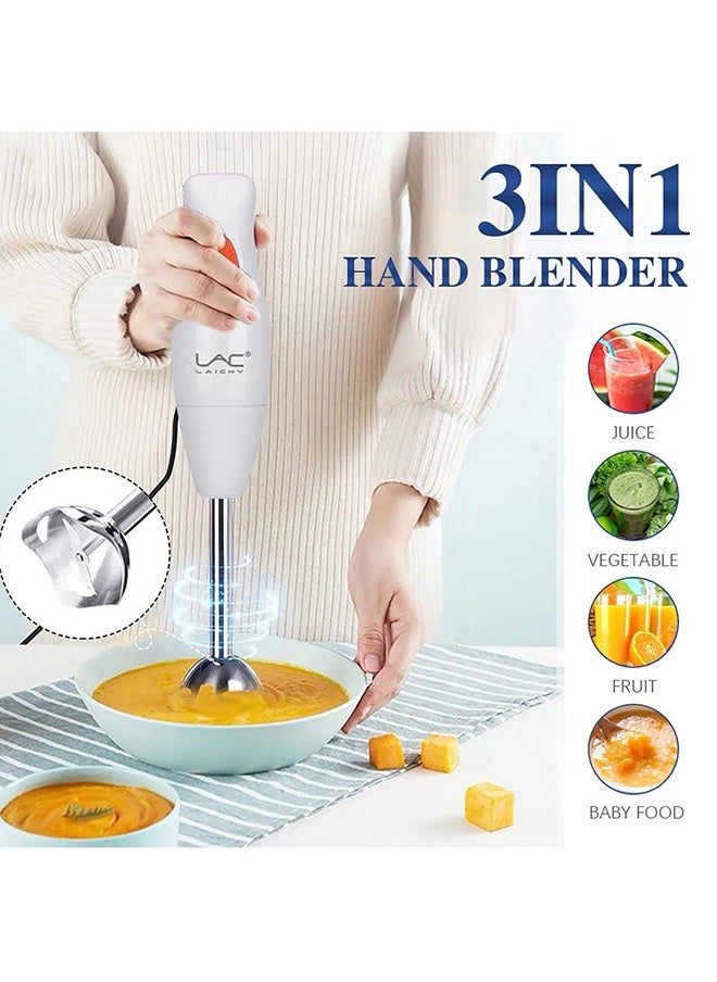 LAC - Hand Blender Mixer 800W 2 Speed Control Stainless Steel Rod & Blade Overheat Protection Efficient & Durable Handheld Blender for Smoothies, Soups, Sauces - Image 1