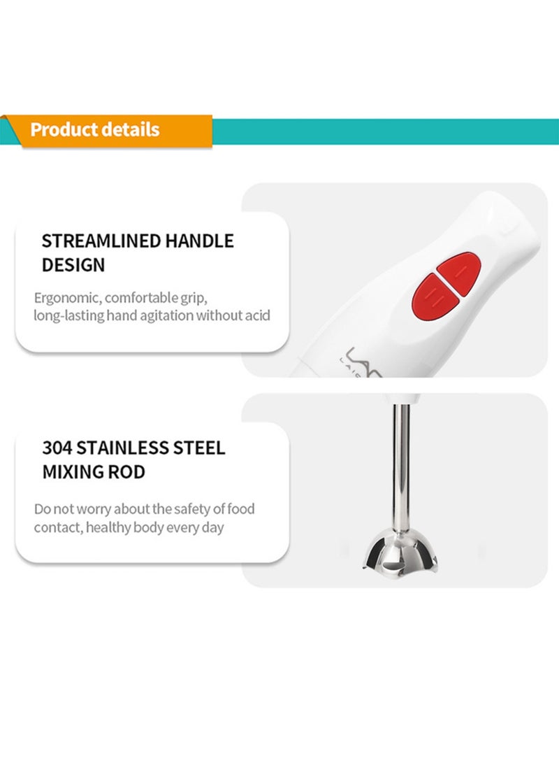 LAC LAICHY Hand Blender Mixer 800W 2 Speed Control Stainless Steel Rod & Blade Overheat Protection Efficient & Durable Handheld Blender for Smoothies, Soups, Sauces - Image 5