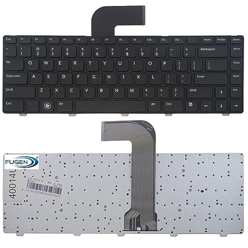 FUGEN Replacement Laptop Keyboard for Sale, Compatible for Delll Inspiron, N4110 M5040 M5050 N5040 N5050 (Black) - Image 1