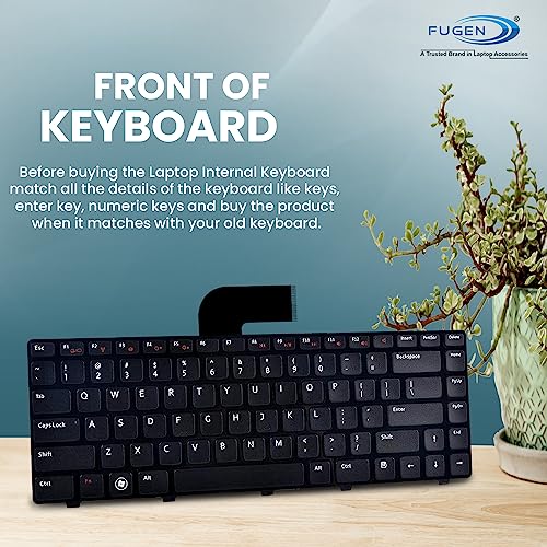 FUGEN Replacement Laptop Keyboard for Sale, Compatible for Delll Inspiron, N4110 M5040 M5050 N5040 N5050 (Black) - Image 2