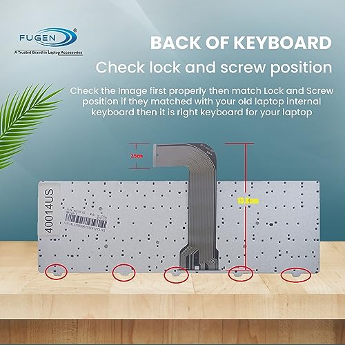 FUGEN Replacement Laptop Keyboard for Sale, Compatible for Delll Inspiron, N4110 M5040 M5050 N5040 N5050 (Black) - Image 3