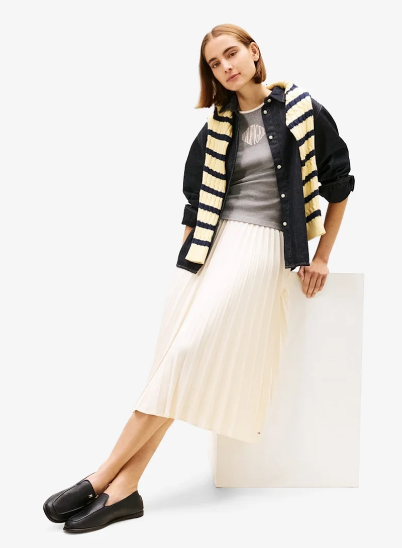 تومي هيلفيغر حذاء لوفر جلدي كاجوال