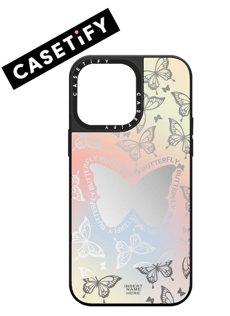 Casetify - Apple iPhone 14 Pro Case Butterfly Pattern Magnetic Adsorption Phone Cover - Mirror Face - Image 1