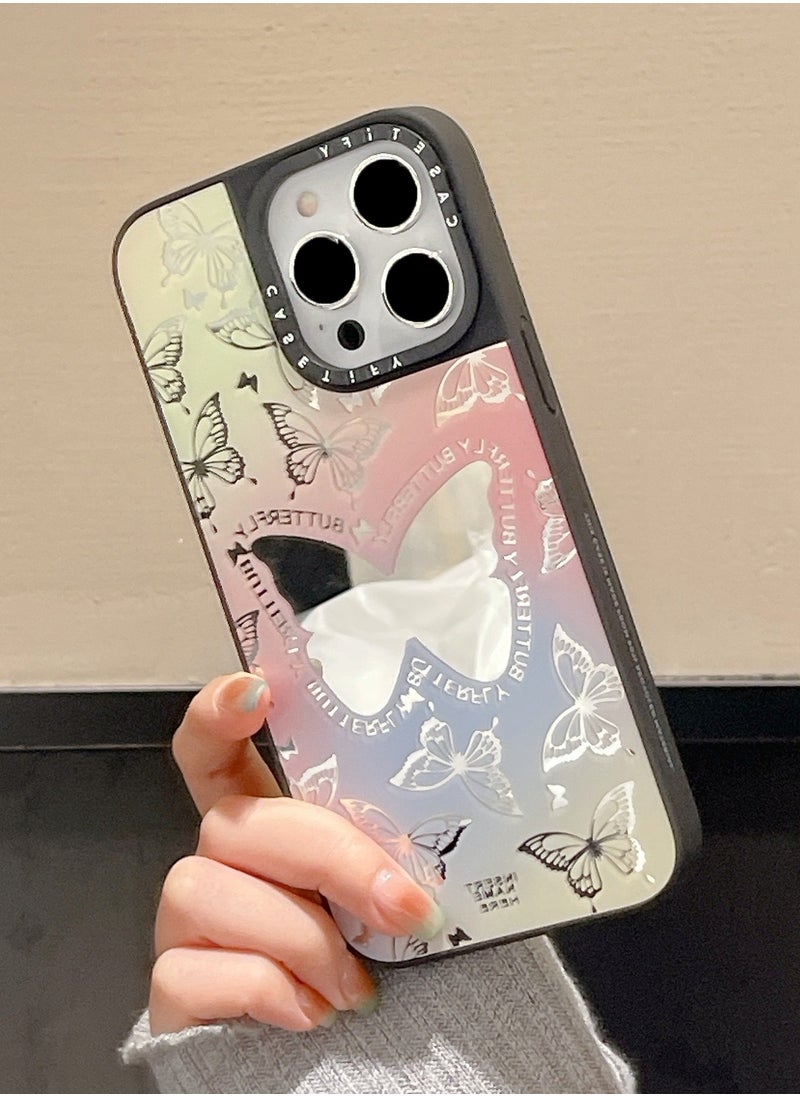 Casetify - Apple iPhone 14 Pro Case Butterfly Pattern Magnetic Adsorption Phone Cover - Mirror Face - Image 1