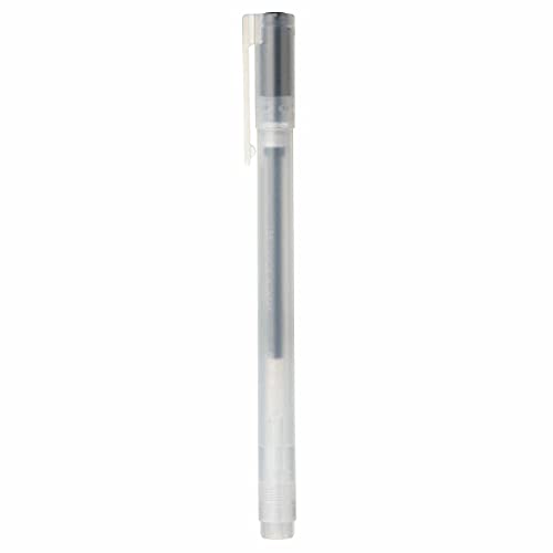 MUJI Gel Ink Ballpoint Pen Cap Type 10-Pieces Set, 0.38 mm Nib Size, Black - Image 2