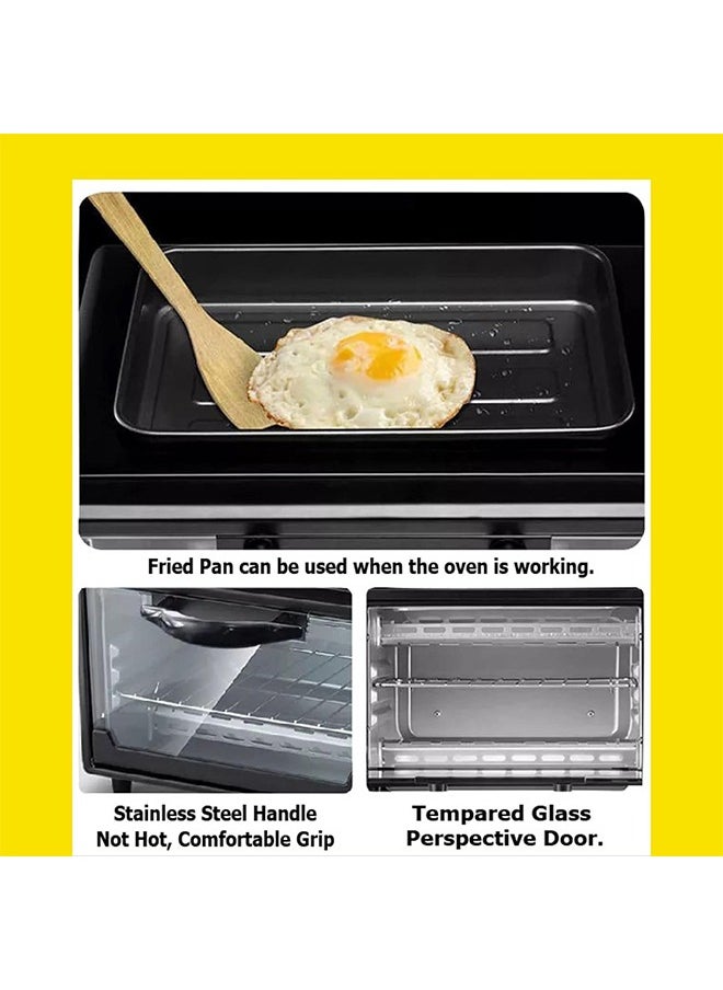 3 in 1 Breakfast Maker,Multifunctional Coffee Maker,Frying Pan,Oven,Non-stick Material,1100w Fast Heating,Suitable for Cooking Bread/Steak/Coffee